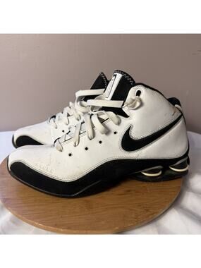 Nike Shox Elite II TB White Black Basketball Shoes 324826-101 Mens Size 12 2008